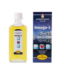 Norwegian Fish Oil  Омега-3 со вкусом лимона 240 мл (NFO), фото 