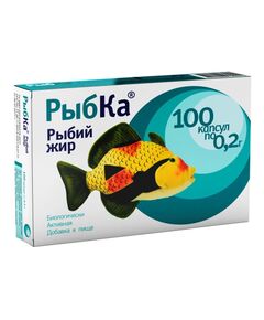 Рыбий жир "РыбКа" капсулы 0,2г № 100, фото 