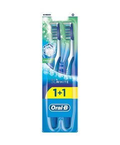 Зубная щетка Орал би 3Д вайт свежесть средняя 40 (1+1), фото 