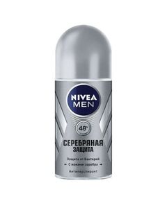 Нивея для мужчин дезодорант ролик  серебряная защита 50 мл (83778), фото 