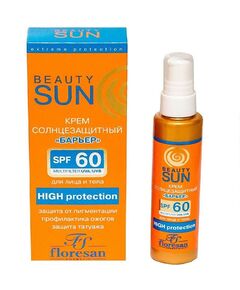 Флоресан beauty sun крем солнцезащитный барьер д/лица и тела spf60 75мл (283), фото 