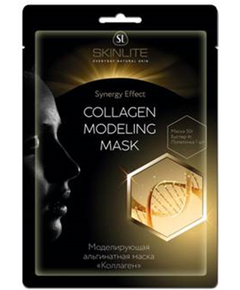 Skinlite Моделирующая альгинатная маска «КОЛЛАГЕН» (50г+4г+лапаточка), фото 