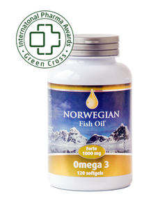 Norwegian Fish Oil Омега-3 Форте (NFO) 120 капсул, фото 