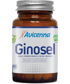 Авиценна Гиносел (гинкго билоба, селен, омега-3 и комплекс В) -60 - капсул, фото 