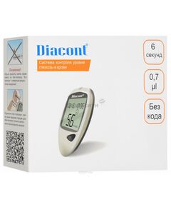 Глюкометр Диаконт/diacont система контроля комплект, фото 