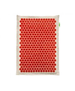 Иппликатор Кузнецова тибетский магнитный на мягкой подложке коврик массаж 41х60 большой (красный), фото 
