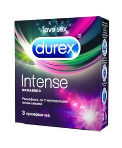 Презервативы Дюрекс intense orgasmic рельефные N3, фото 