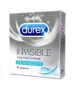 Презервативы Дюрекс инвизибл N3, фото 
