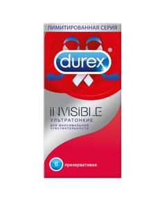 Презервативы Дюрекс инвизибл ультратонкие N6, фото 
