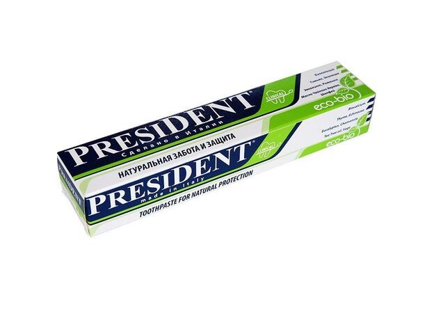 Зубная паста  Президент эко био 50 мл, фото 