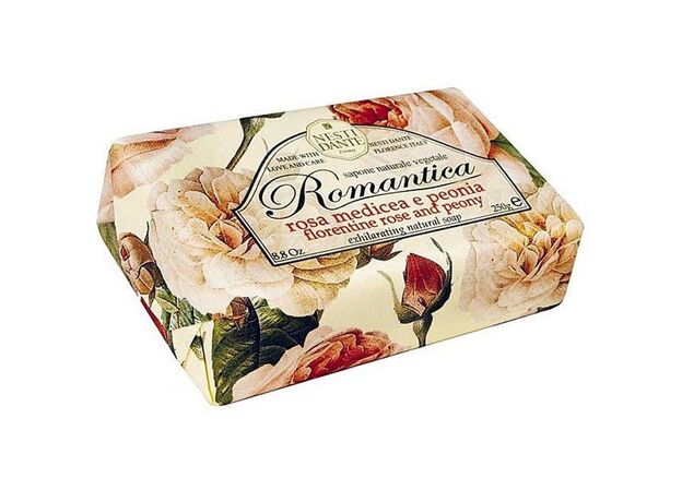 Нести Данте Мыло романтика роза и пион 250г, фото 