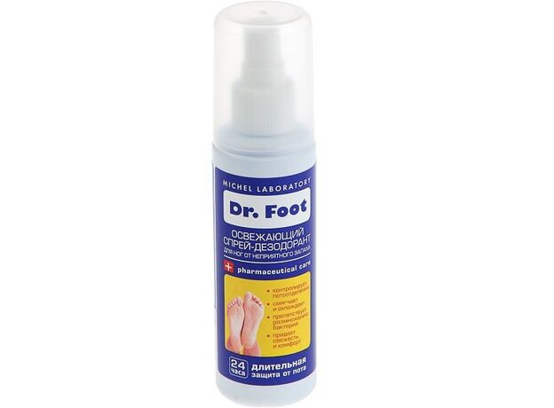 Др фут/dr foot дезодорант спрей для ног 150 мл, фото 