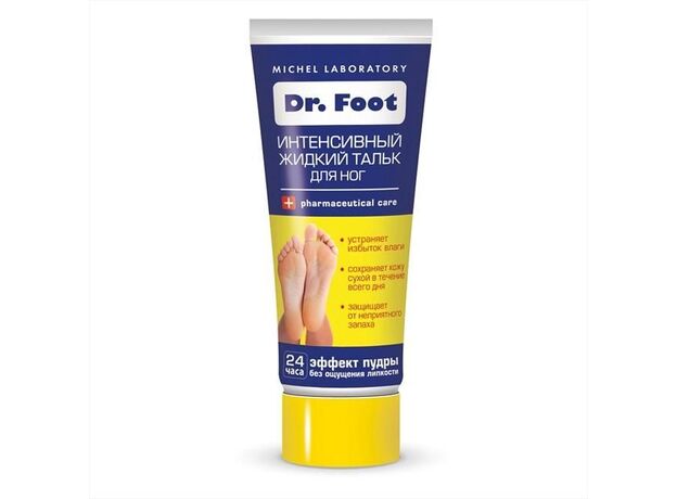 Др фут/dr foot тальк жидкий интенсивный для ног 70 мл, фото 