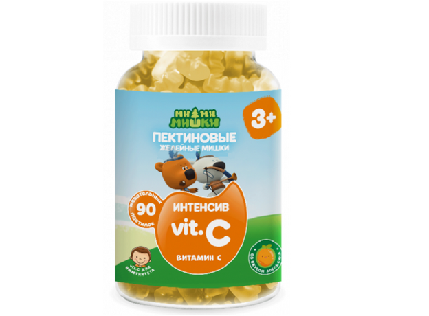 Ми-ми-мишки интенсив  витамин С пастилки жев пектиновые 2г N90, фото 