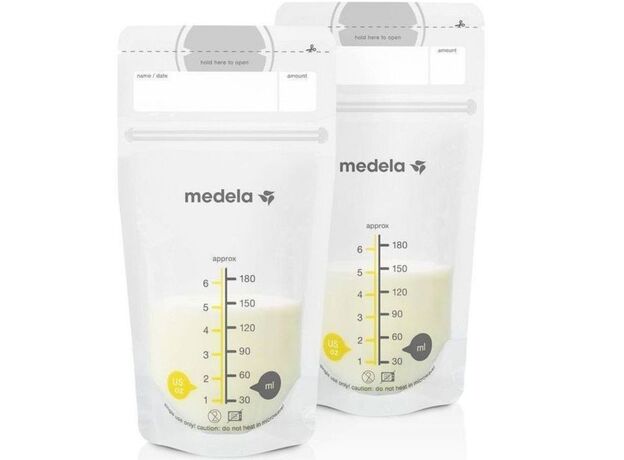 Медела пакеты для хранения грудного молока одноразовые полимерные 180 мл N50, фото 