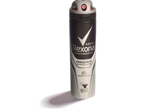 Рексона для мужчин дезодорант спрей невидимый на черном и белом 150 мл, фото 