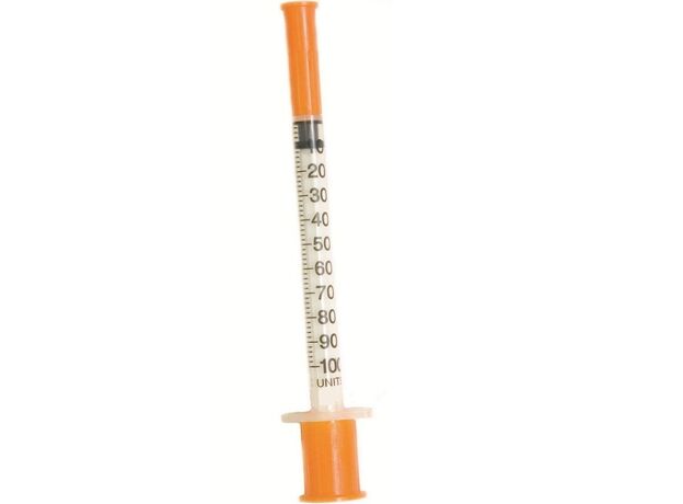 Шприц Канпо инсулин 3х комп 1мл N50 (U100 29G 0,33х13 инд уп), фото 