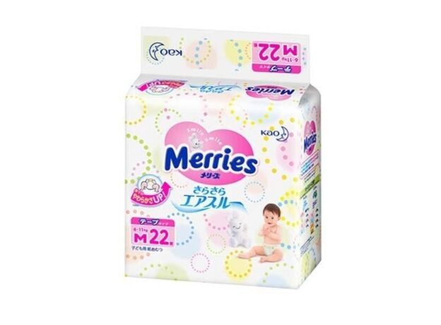 Подгузники Меррис/Merries AT M N22 (6-11кг), фото 