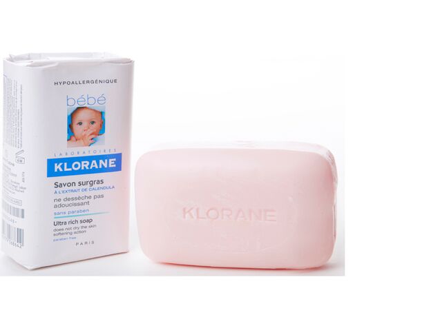 Клоран Бебе Детское сверхпитательное мыло с экстрактом календулы, 250 г, фото 
