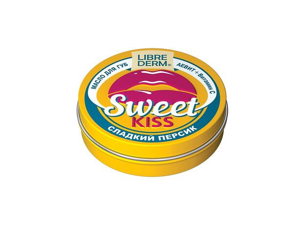 Либридерм Масло для губ SWEET KISS Сладкий персик АЕвит + витамин С, 20 мл, фото 