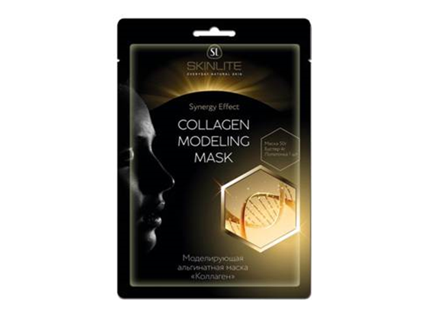 Skinlite Моделирующая альгинатная маска «КОЛЛАГЕН» (50г+4г+лапаточка), фото 