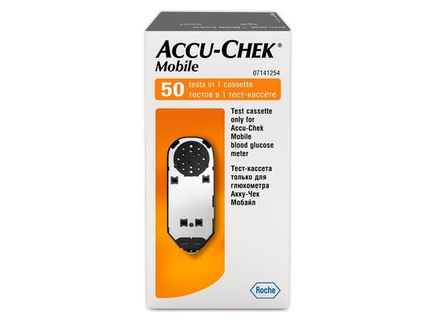 Акку-чек мобайл тест-кассета для глюкометра N50, фото 