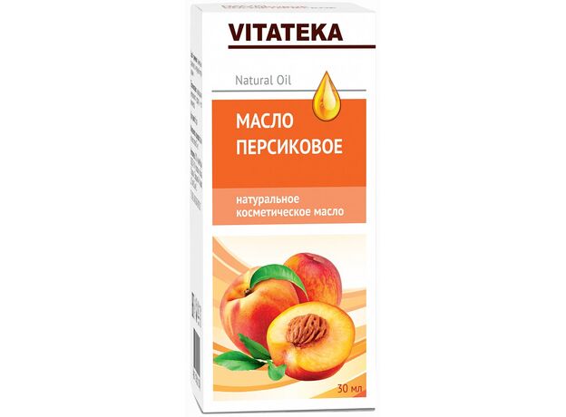Витатека масло косметическое персик витаминно-антиоксидантный комплекс 30 мл, фото 
