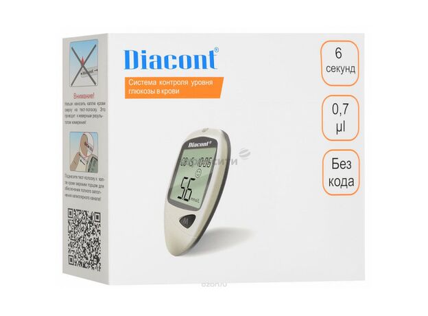 Глюкометр Диаконт/diacont система контроля комплект, фото 