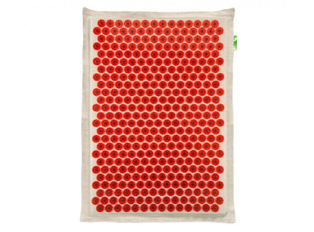 Иппликатор Кузнецова тибетский магнитный на мягкой подложке коврик массаж 41х60 большой (красный), фото 