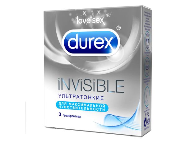 Презервативы Дюрекс инвизибл N3, фото 