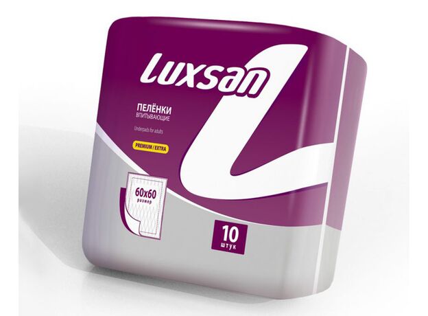 Пеленки впитывающие LUXSAN Premium для взрослых 60х60 №10, фото 