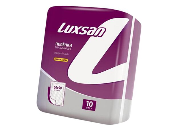 Пеленки впитывающие LUXSAN Premium для взрослых  60х90 №10, фото 