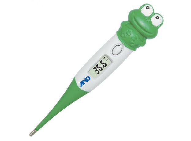 Термометр мед электрон DT-624+держатель лягушка, фото 