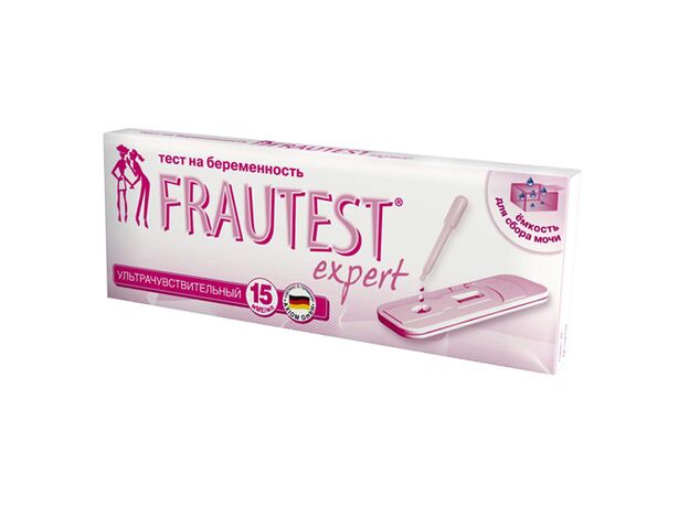 Тест на беременность Фраутест эксперт в кассете с пипеткой N1, фото 